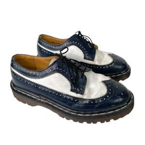 Vintage Dr. Martens 3989 Wingtip Brogues Navy & White UK 5/ US Men’s 6 Women’s 7